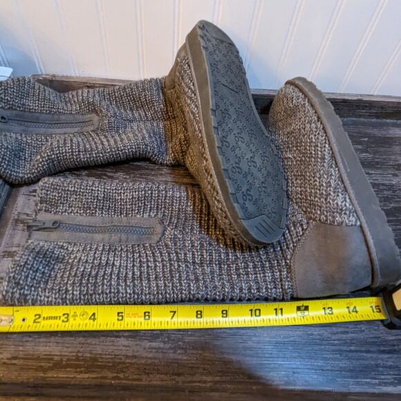 So Women's Gray Sweater Side Zip Boot Size 9 - Picture 4 of 8